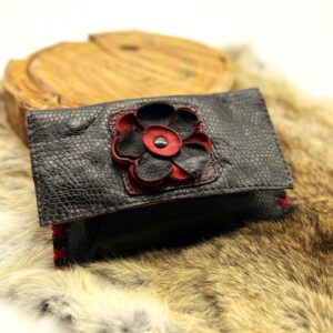 Red & Black Flower Purse