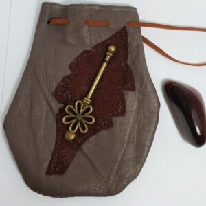 Brass Keyed Leather Bag