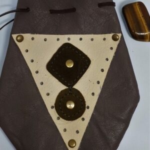 Leather Crystal Gift Bag