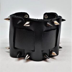 Leather Spiked Wrist Cuff