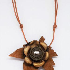 Gold Leaf Flower Necklace