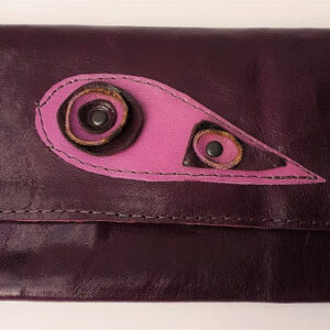 Leather Purple Pixie purse
