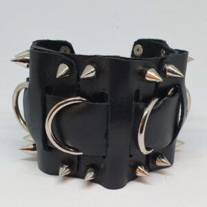 Leather Spike Wrist Cuffs
