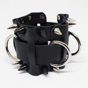 Spiked Leather Wrist Cuff