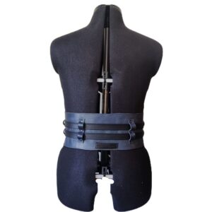 Aurora Curve Waist Belt Black Straps