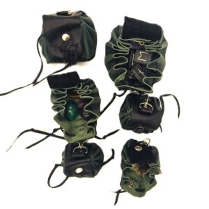 Forset Green with Braided Leather Bag