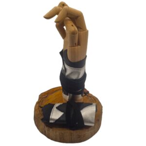 Wasteland warrior Cuffs - Silver & Black