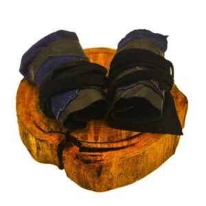 Wasteland warrior Cuffs - Black and purple