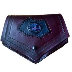 Mahogany Hip Bag with Cabachon