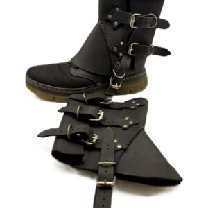 Black Low Gaiters Boot Covers