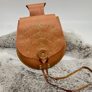 Ivar Viking Medieval Pouch - Leaf Brown