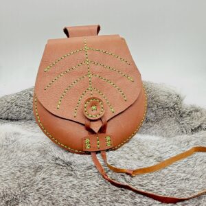 Ivar Viking Medieval Pouch - Leaf Brown