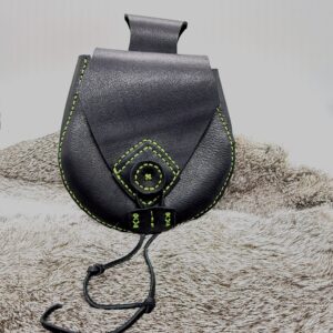 Ivar Viking Medieval Pouch - Pointed Black Grn