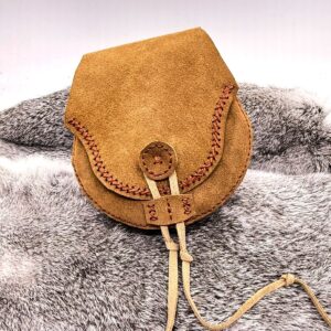 Ivar Viking Medieval Pouch - Round Sand