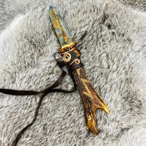 Kyanite Antler Wand