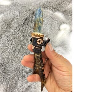 Kyanite Antler Wand