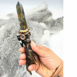Kyanite Antler Wand