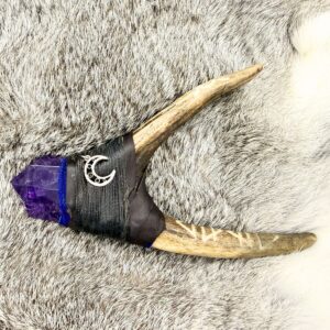 AMETHYST ANTLER WAND